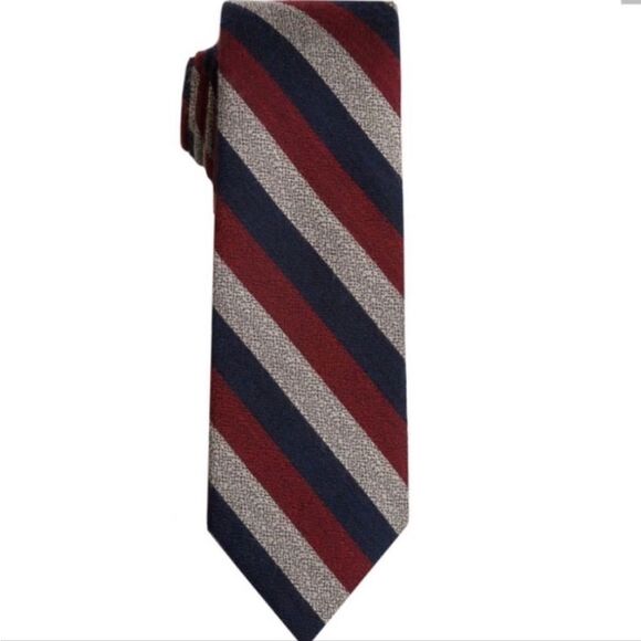 Knottery New York Diagonal Triple Stripe Tie - Picture 7 of 9